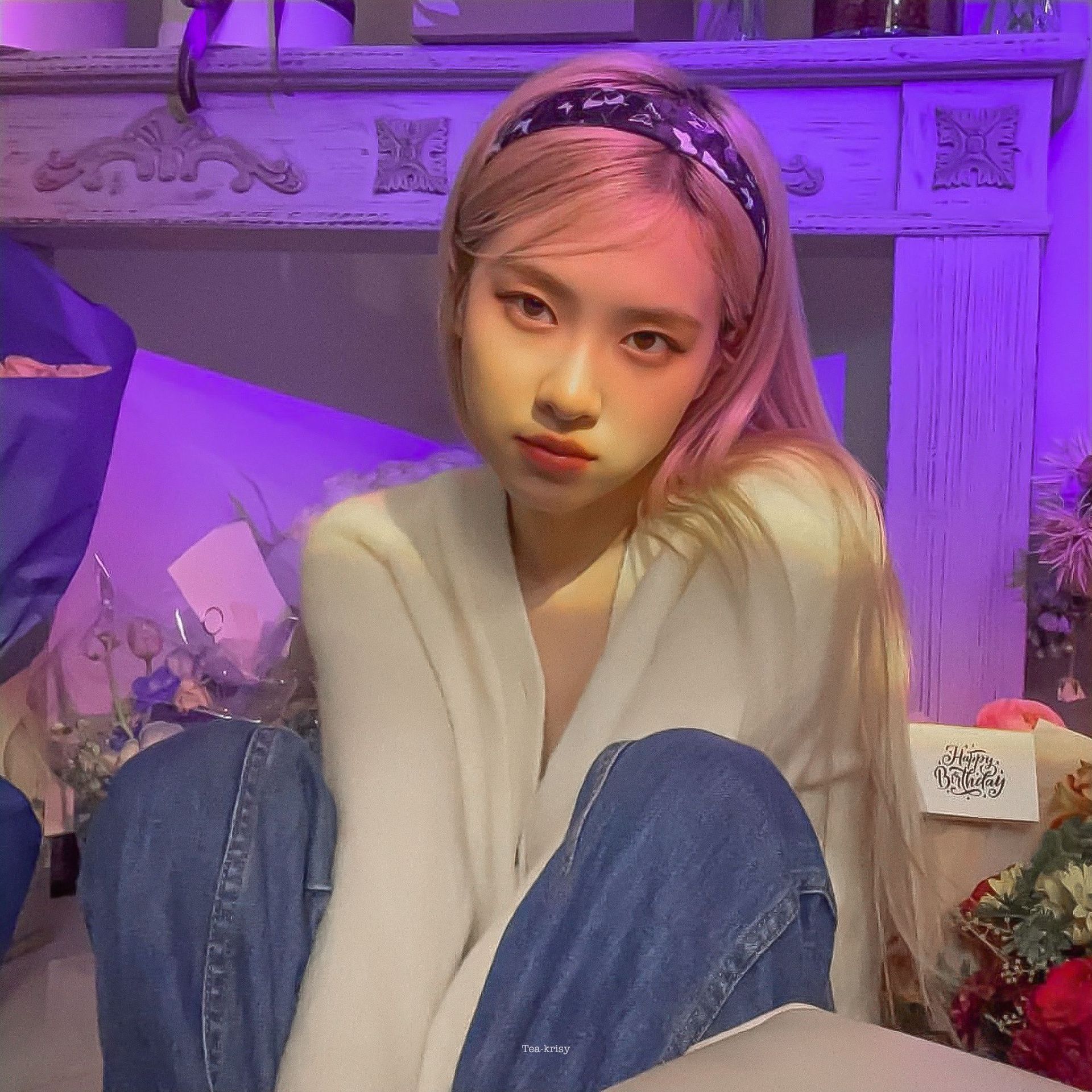 rose朴彩英同款复古风软糯少女减龄奶杏色v领针织开衫外套女