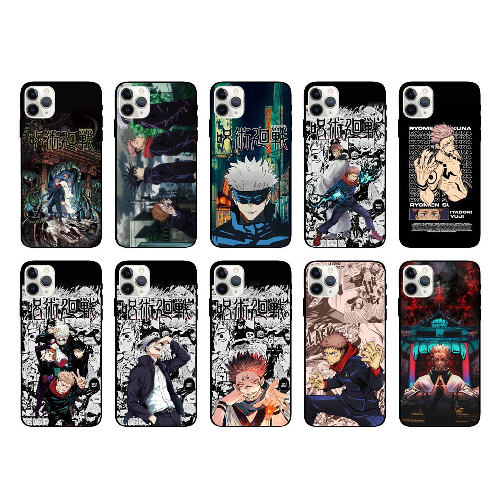 新款咒术回战卡通手机壳 适用iphone14 pro max外套 13磨砂软壳12