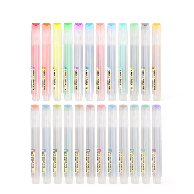 一诺尚品:点石819 三角大容量 学生多色荧光笔重点标记记号笔