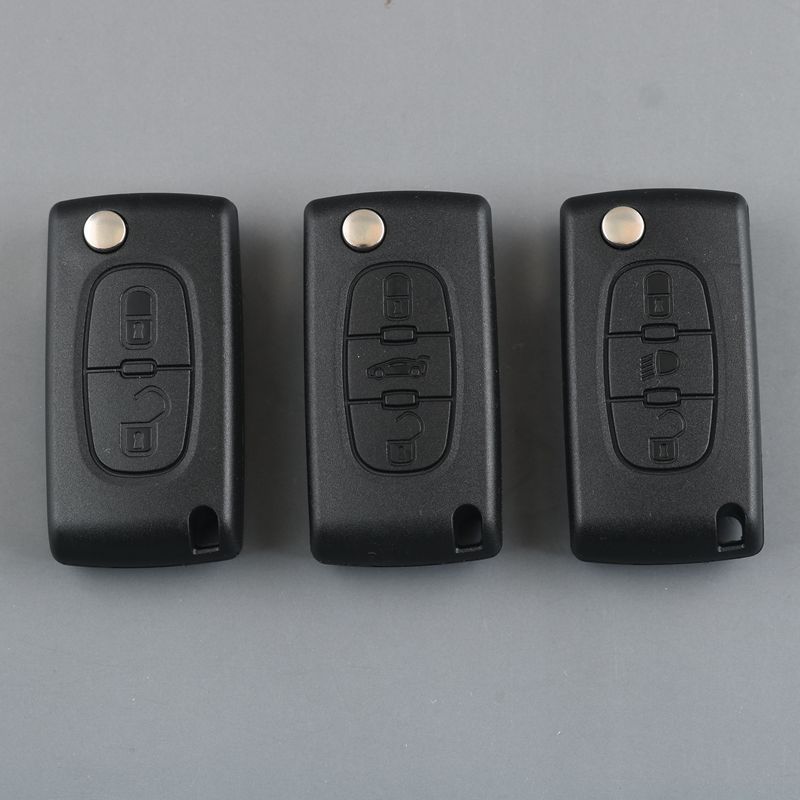 Applicable to Peugeot 308/307/408 Dongfeng Citroen C- Quatre C5 Car Folding Remote Control Key Shell