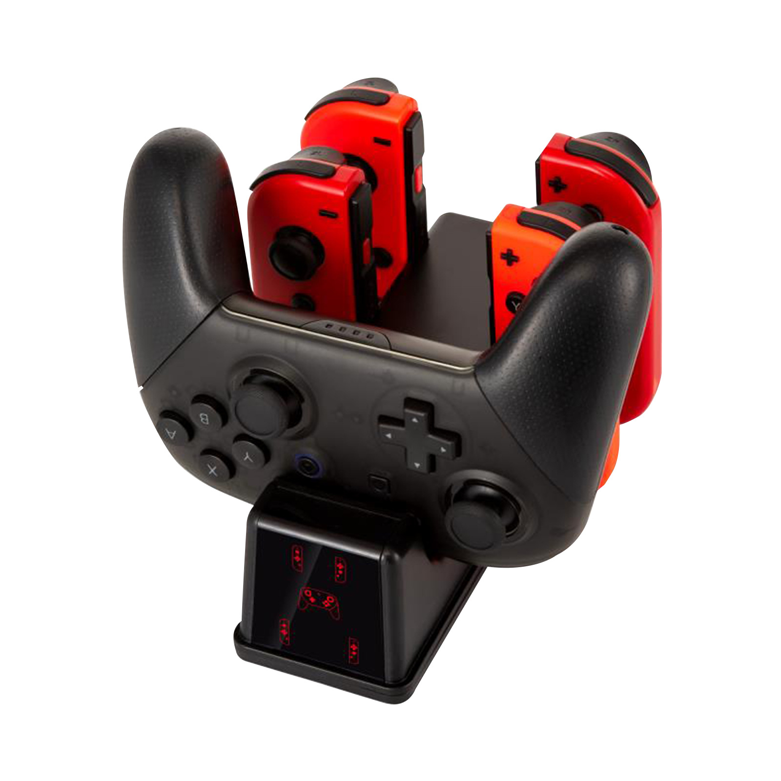 switchpro五合一座充switcholed手柄充电器底座左右手柄充电器