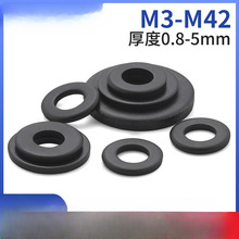 发黑平垫片黑色平垫加大加厚螺丝垫片圆形金属垫圈M4M5M6M8M10M12