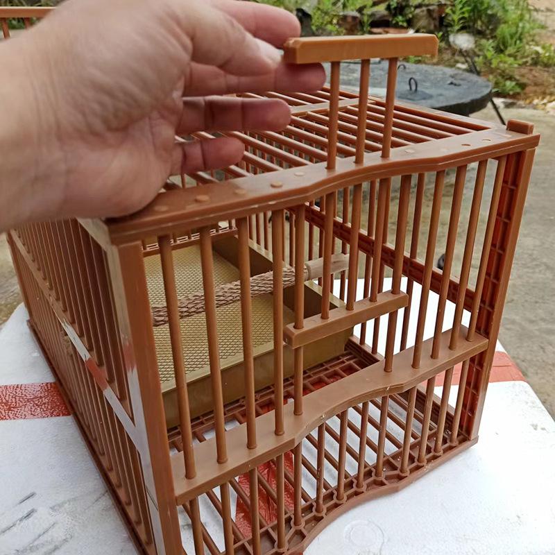 画眉鸟洗澡笼塑料笼八哥笼大号大码鹩哥通用清洁冲凉洗澡盘批发