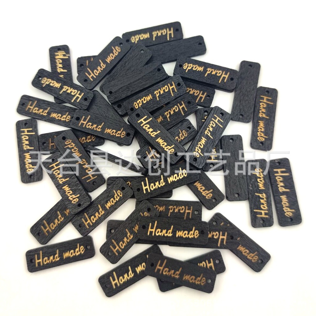 个性diy创意手工辅料 长方形手工标牌hand made 50个一包