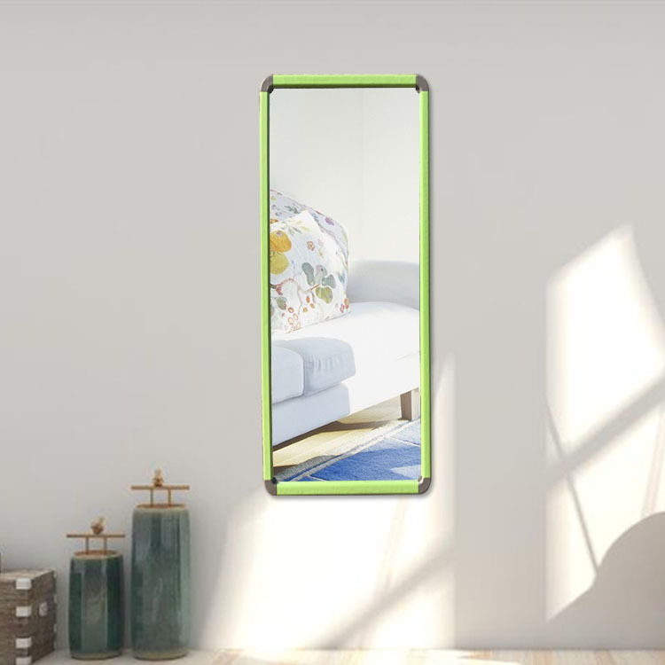 Dressing Mirror Full-Length Mirror Full-Length Mirror Student Dormitory Mirror Wall-Hanging Mirror Floor Mirror Wall Mirror Floor Mirror Aluminum Alloy Mirror