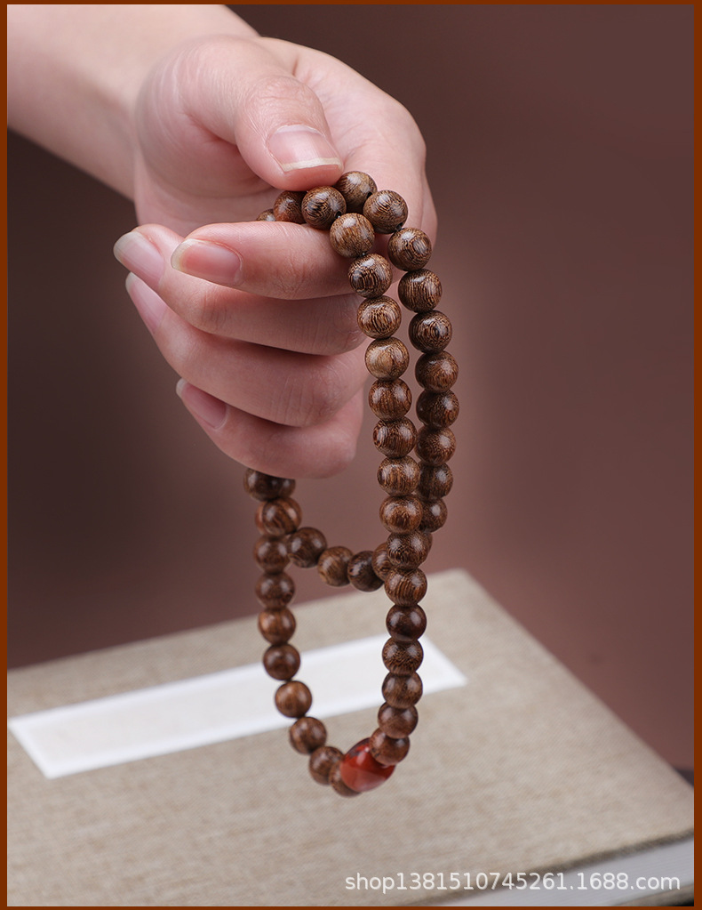 金丝檀红石手串(中),金丝檀红石手串(大)产地金华样式男女通用风格