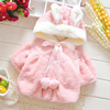 winter new pattern keep warm cloak Cotton girl princess Shawl Hair Plush keep warm Little coat winter new pattern keep warm cloak Cotton girl princess Shawl Hair Plush keep warm Little coat