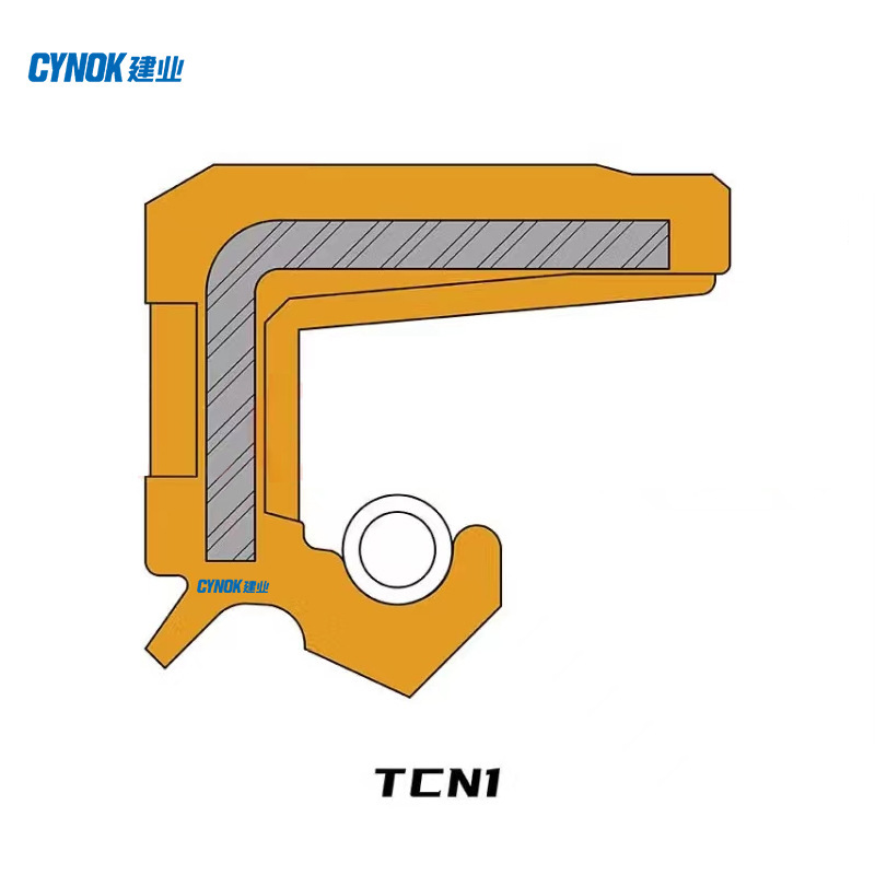 nak/茂顺 丁腈橡胶中压双唇骨架油封tcn11 25*40*7/7.5 nbr 1个-阿里