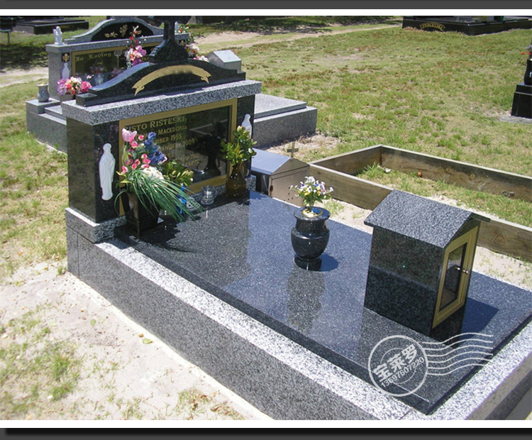 蒙古黑墓碑 蒙古黑花岗岩墓碑 黑色花岗岩墓碑.