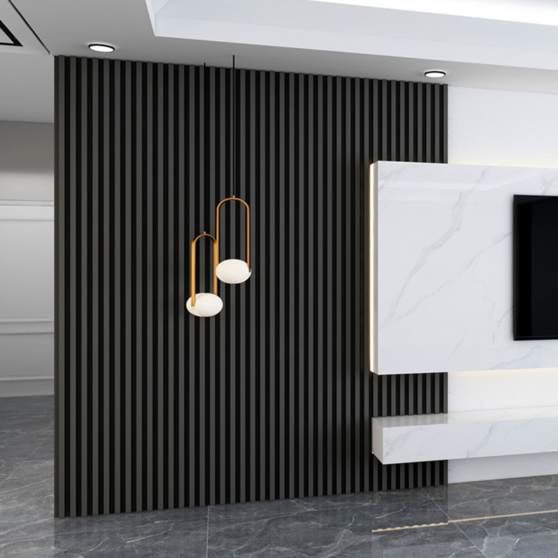 实木格栅长城板简约凹凸卧室客厅电视背景墙隔断轻奢护墙板装饰板