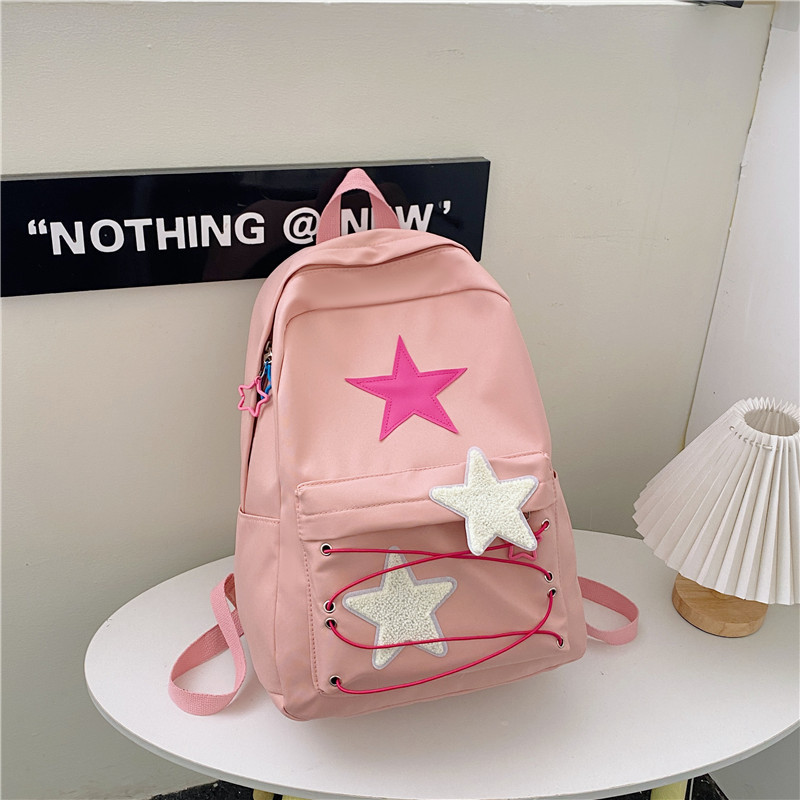 Japanese Cute Girl Backpack New Ins Versatile Junior High School High School and College Student Schoolbag Female Large-Capacity Backpack