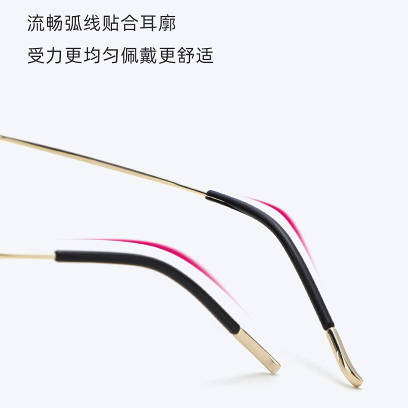 Metal Glasses Thin Leg Accessories round Hole Soft Silicone Mirror Leg Casing Anti-Allergy Casing Glasses Foot Cover Open Type