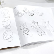 人体结构动态临摹素描本 速写漫画人物绘画练习本 美术画画本子