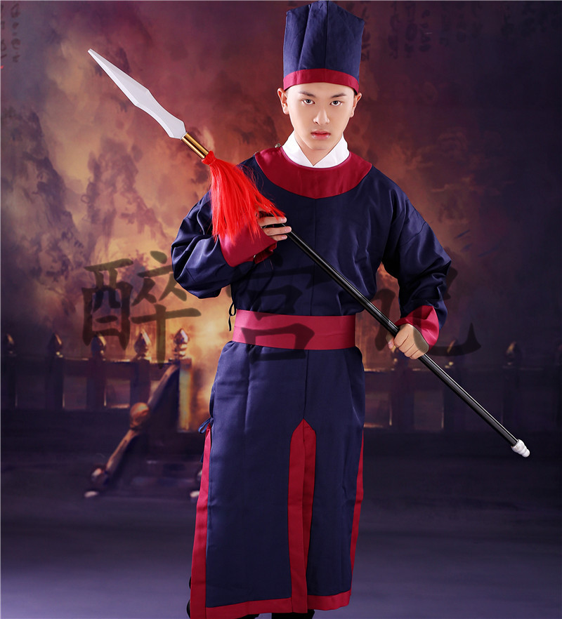 古代大内御前带刀侍卫服装御林军轿夫话剧表演宫廷官兵伴郎团古装