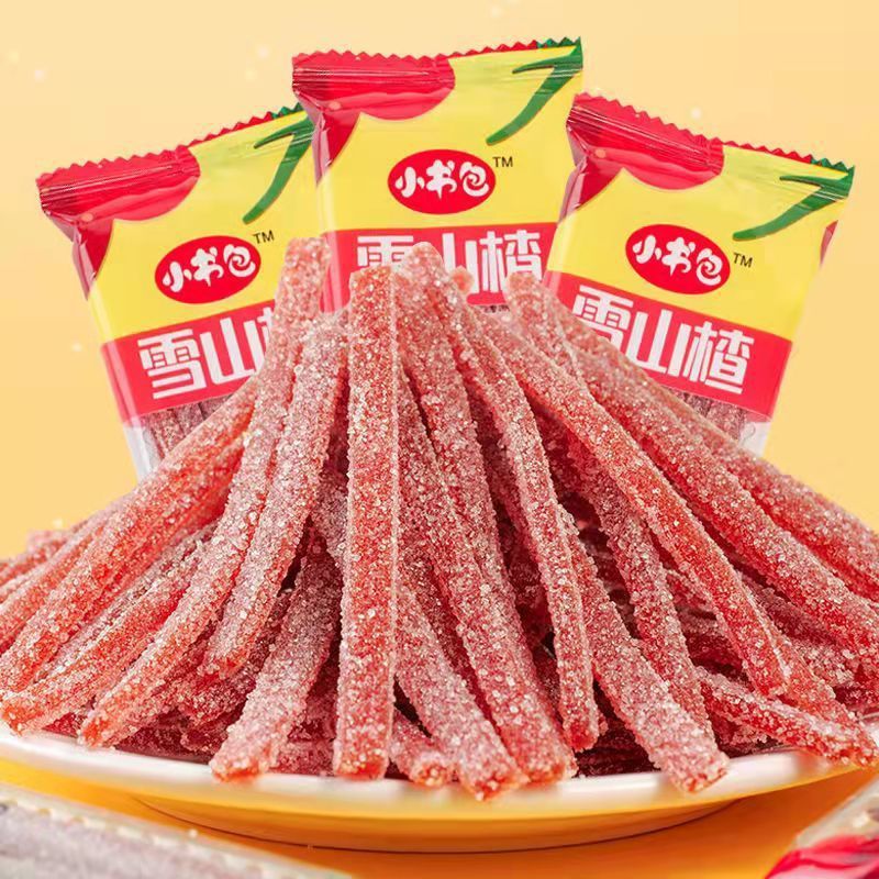 雪花山楂条山楂丝酸甜山楂制品果脯蜜饯细丝山楂干散装独立小包装