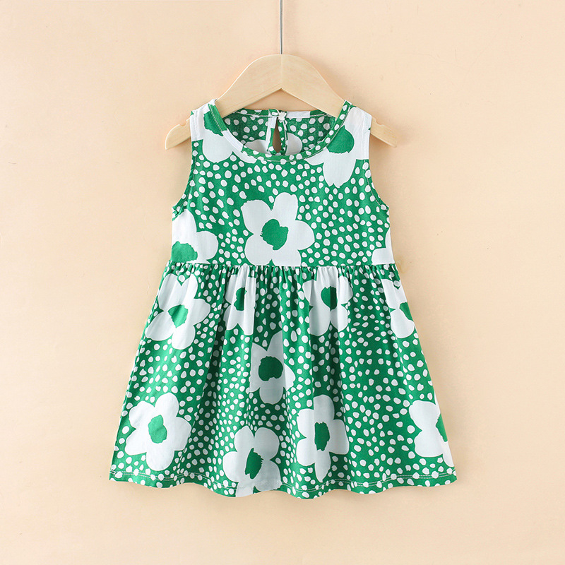 children‘s clothing summer children shirt girls‘ cotton silk dress baby dress princess dress wholesale vest dress baby clothes 24