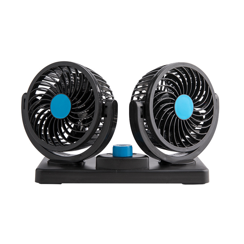 Car Double-Headed Fan 24V Truck 12V Refrigeration Car USB Powerful Cooling Van Air Conditioner Little Fan