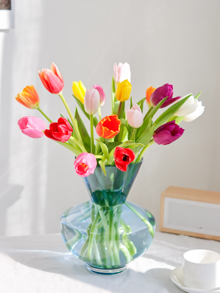 凌源郁金香鲜花上海直发家用水养插花办公家居鲜切花女神节礼物