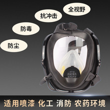 唐丰TF-AL防毒全面具喷漆农药硅胶大视野防毒全面罩化工劳保用品