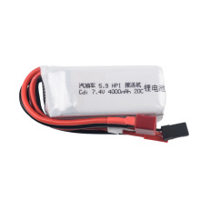 HPI XL OCTANE汽油5.9 1/8大脚7.4V 4000mAh 20C Cdi接收机锂电池