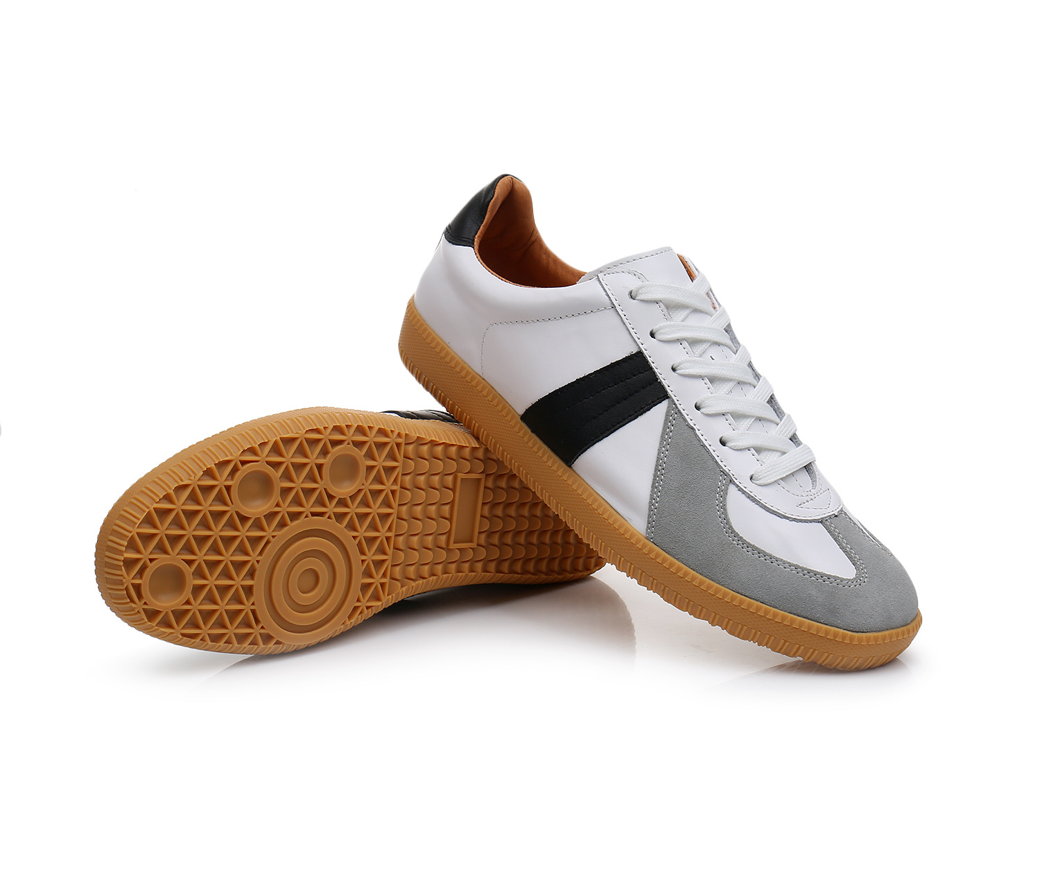 德训鞋男2021春季新款休闲小白鞋日系复古德军训练男鞋黑白板鞋