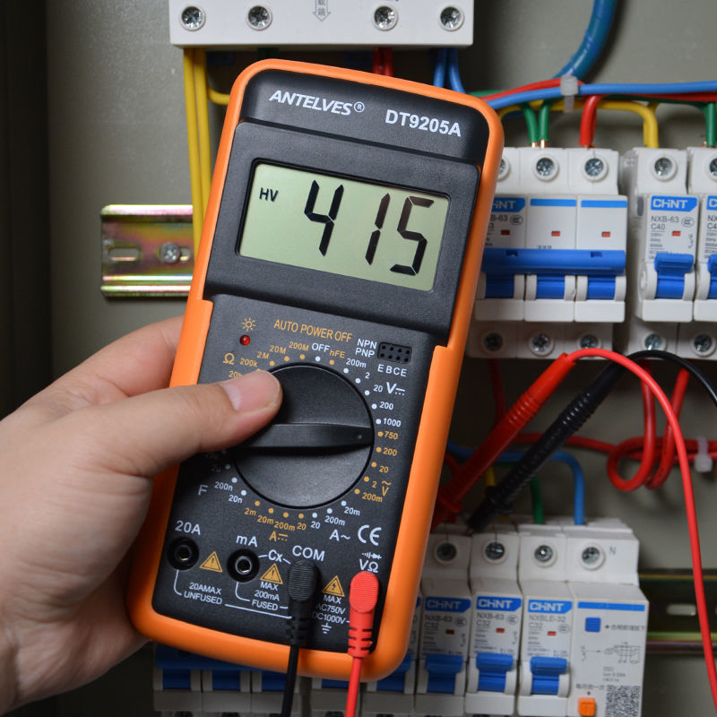 dt9205a万用表数字高精度智能防烧电子电工专用测电流数显万能表