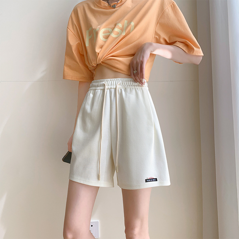 Sports Casual Shorts Women's Summer Thin High Waist Slimming All-Matching 2023 New Loose A- line Wide Leg Hot Pants