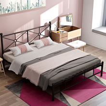 现代简约铁架床北欧ins网红铁床1.2米1.5米1.8米单人铁艺床双人床