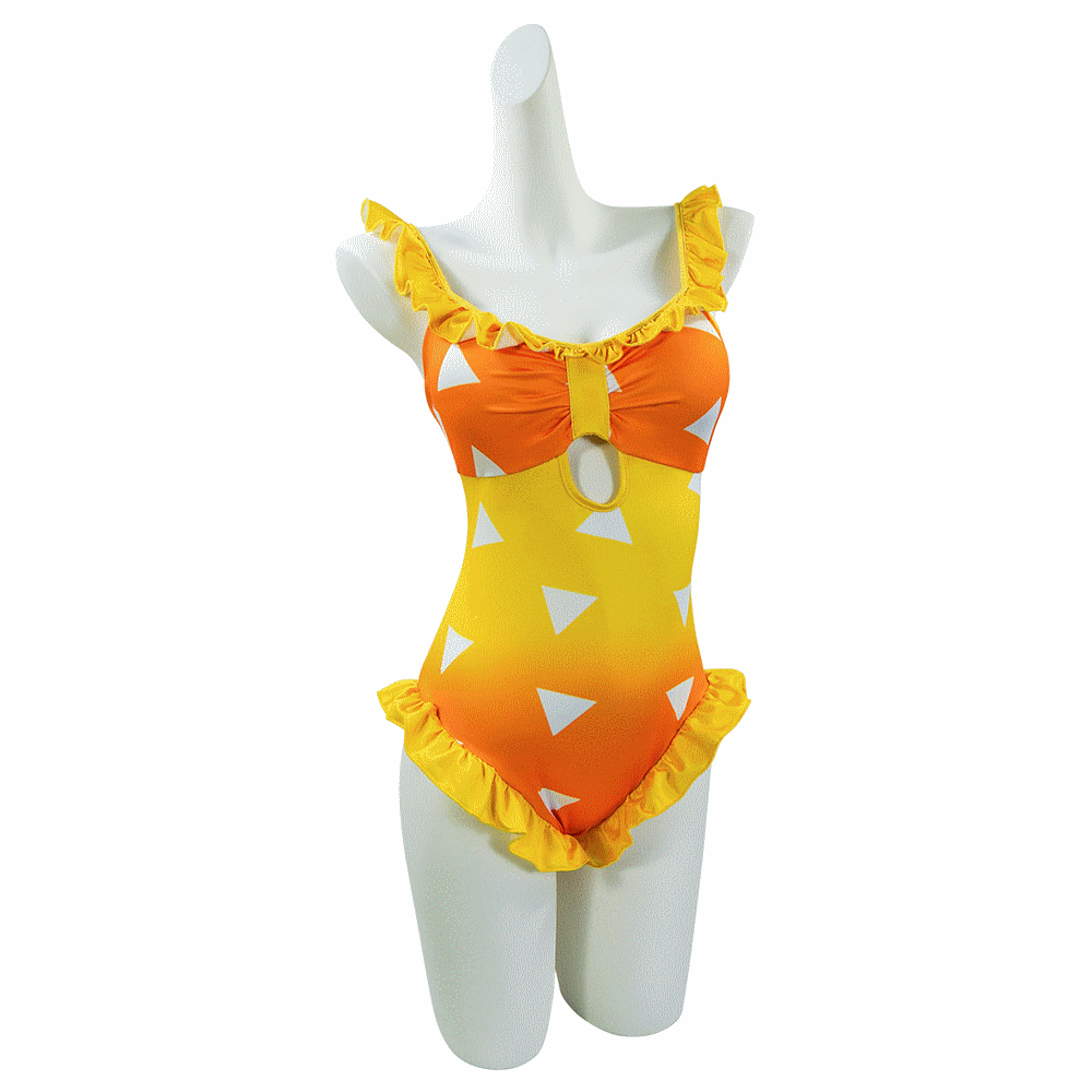 动漫服饰鬼灭之刃全系列灶门炭治郎祢豆子蝴蝶忍泳装 cosplay女装