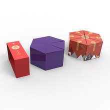 生日礼盒定 制创意三角折合包装设计食品盒包装盒礼品盒纸盒定 做