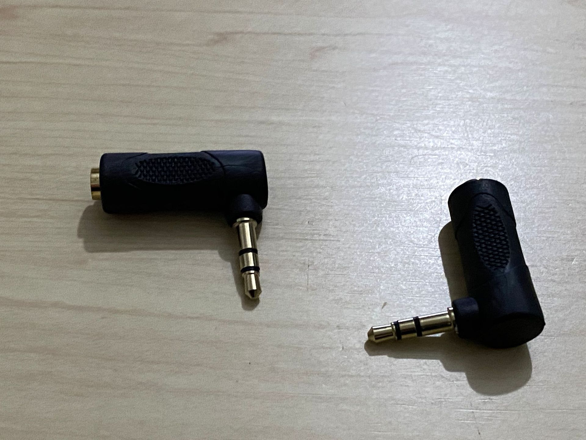 5mm手机耳机转换头90度l型耳机公对母音频转接线3级插头