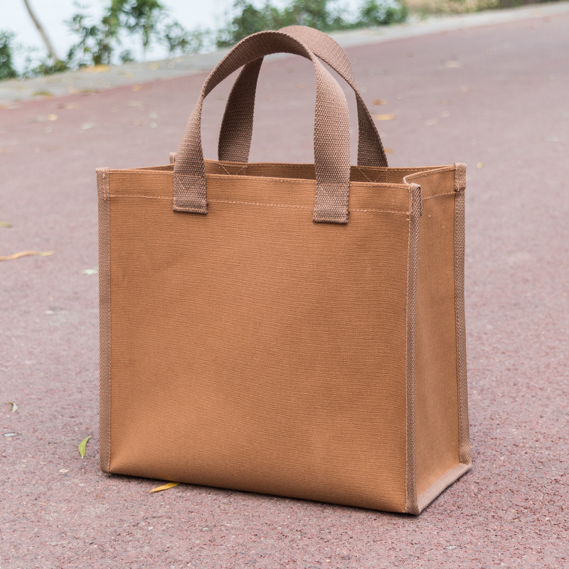 帆布袋大容量大号学生拎书补习班手提袋手拎超市购物袋袋