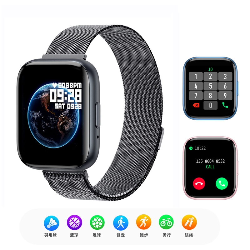 亚马逊T99智能手环心率运动计步蓝牙电话手表音乐手环smartwatch