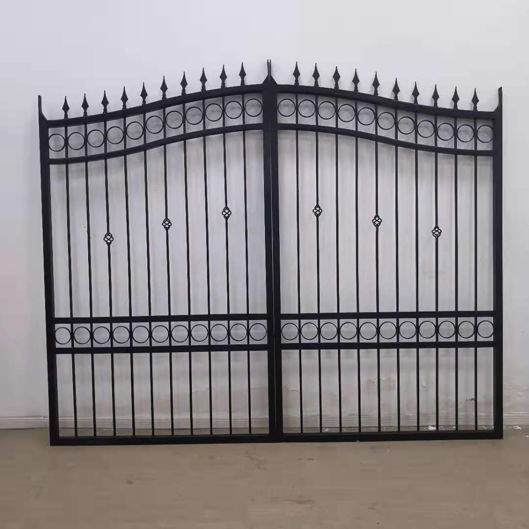 铸铁门铁艺大门欧式别墅门庭院铁艺大门花样造型铁艺大门生态园