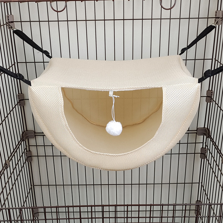 SOURCE Factory Sandwich Mesh Cat Cage Hammock Cat Nest Summer Breathable Machine Wash Cross-Border Pet Supplies Pet Bed