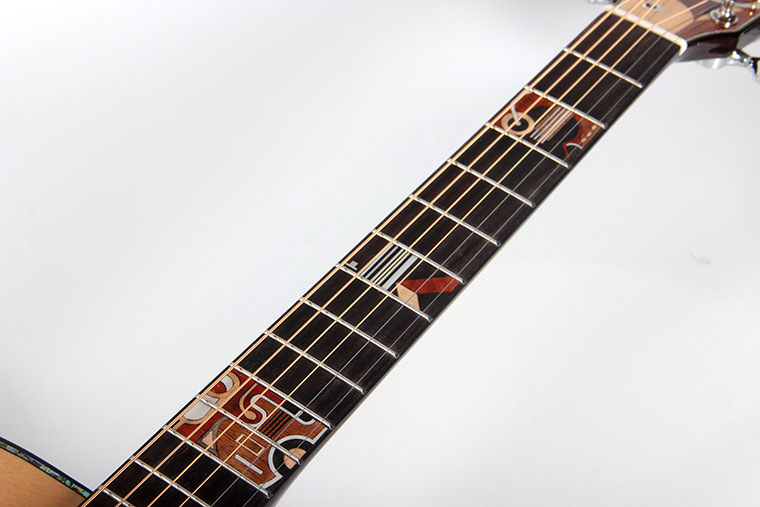 高端款云杉面古夷苏木单板40寸亮光款圆角om桶可贴牌民谣吉他批发