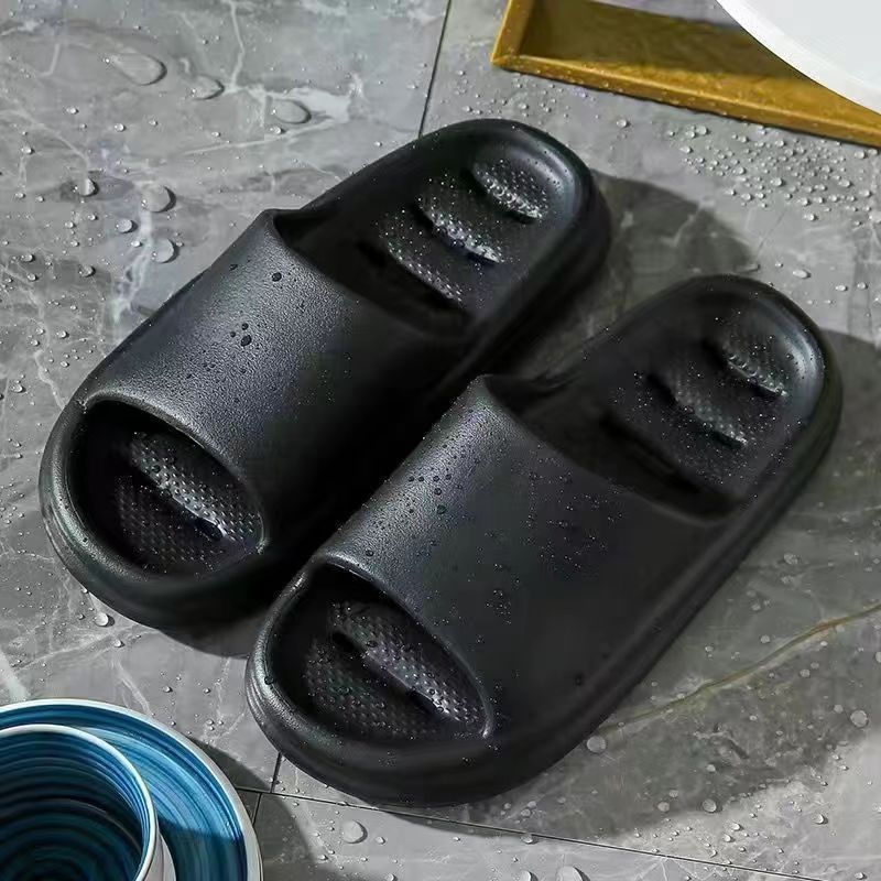 Bathroom Slippers for Women Summer Household Couple Bathroom Indoor Bath Non-Slip Leaking Slippers Soft Bottom Slippers for Men