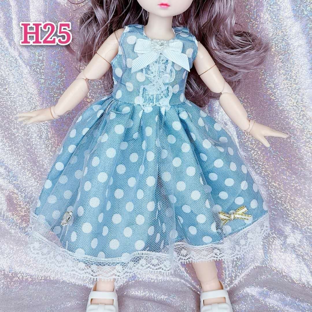 30厘米娃娃衣服6分bjd叶罗丽娃娃衣服女孩换装衣服公主礼服裙