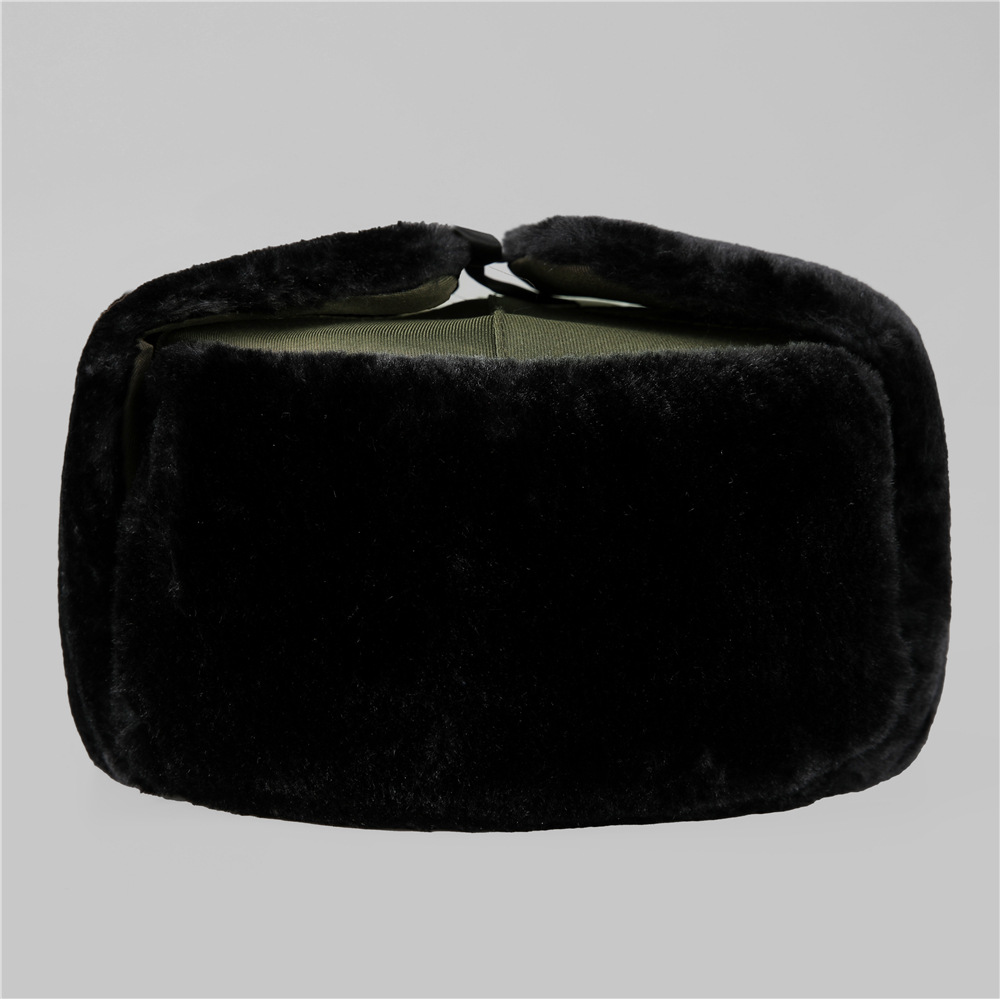 中老年人东北雷锋帽男护耳冬季爷爷加厚保暖老人火车头爸爸棉帽子