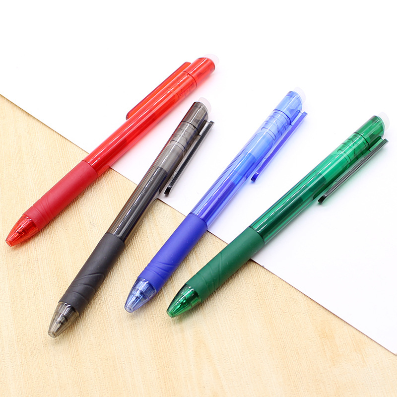 创意可擦中性笔 扭动热可擦中性笔芯摩擦圆珠笔 印刷广告可擦水笔