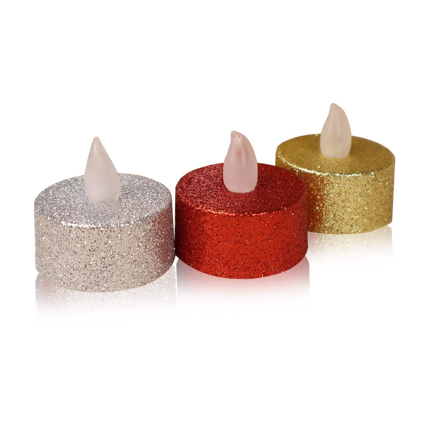 Dusting Powder Glitter Powder Glitter Led Electronic Candle Tealight Light Shell Can Be Wrapped Pvc Non-Retail