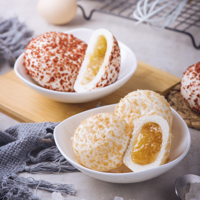 德心正点七彩金丝燕麦包面食包子儿童早餐半成品冷冻速冻食品蒸包