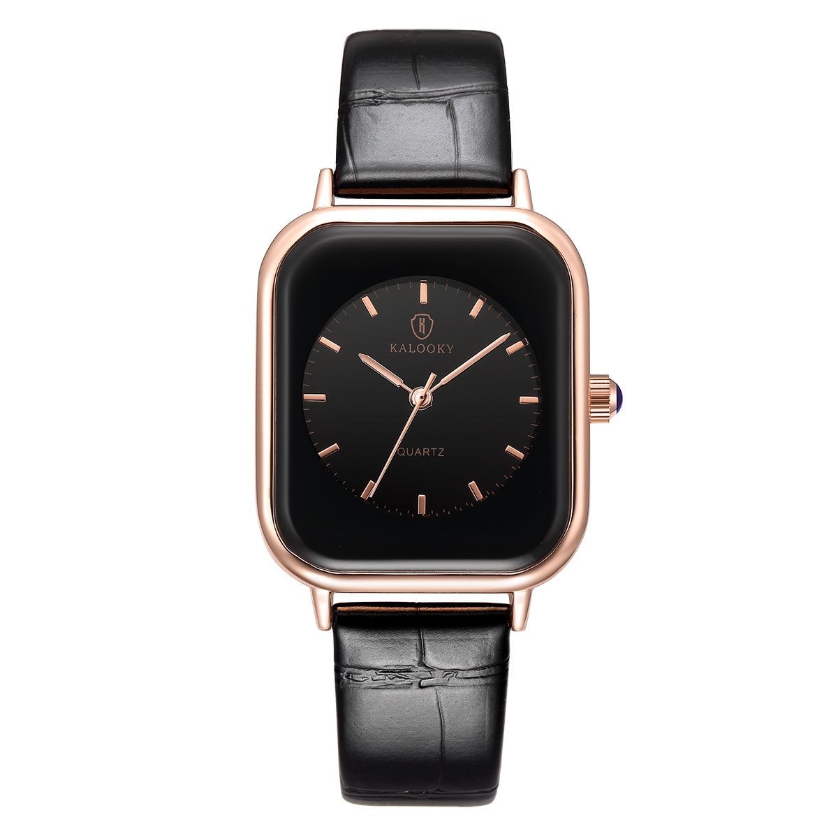 kalooky时装手表时尚真皮防水石英女表k9004
