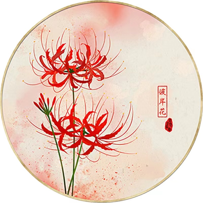 十字绣2023新款大幅彼岸花14色韩式新中式刺绣线绣自己绣非成品