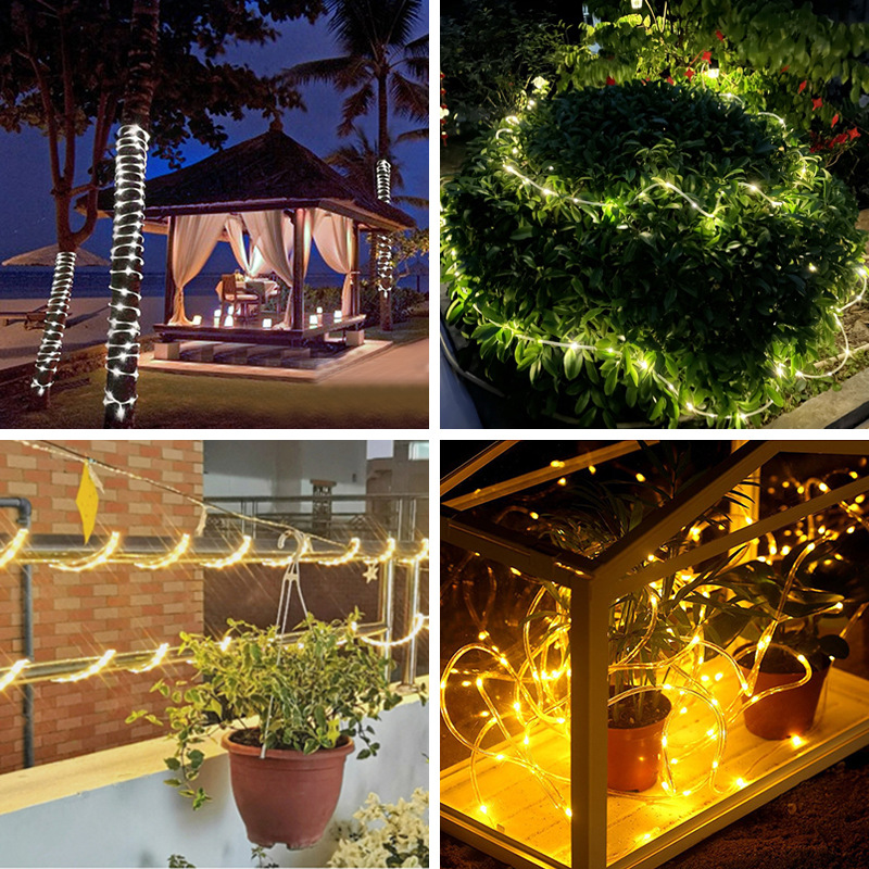 Outdoor RGB Solar LED String Lights