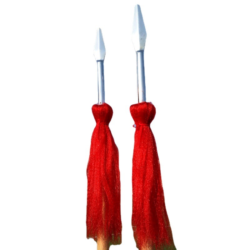 红缨枪 表演道具儿童节中小学生舞台道具 武术长枪表演枪头红樱枪