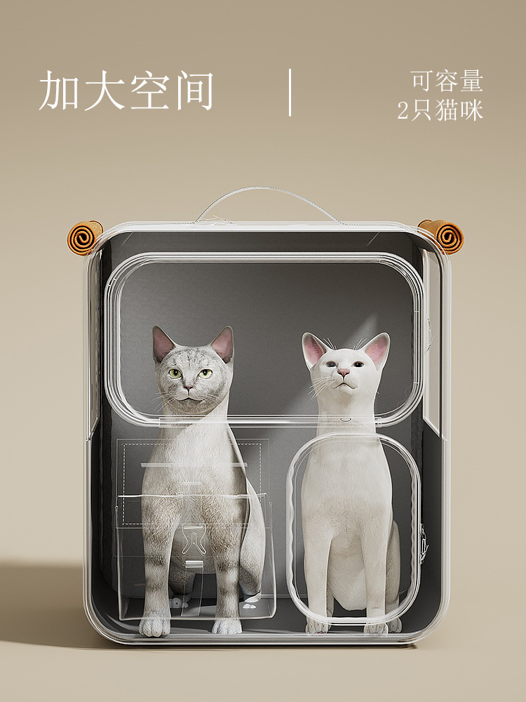 猫包外出便携猫咪背包宠物双肩包书包保暖坐车狗狗大容量猫箱