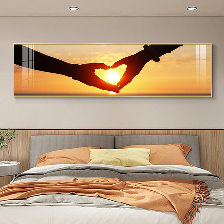 Holding Hands Bedroom Decorative Painting Modern Minimalist Master Bedroom Room Background Wall Hanging Painting Hotel Sample Room Bedside Painting