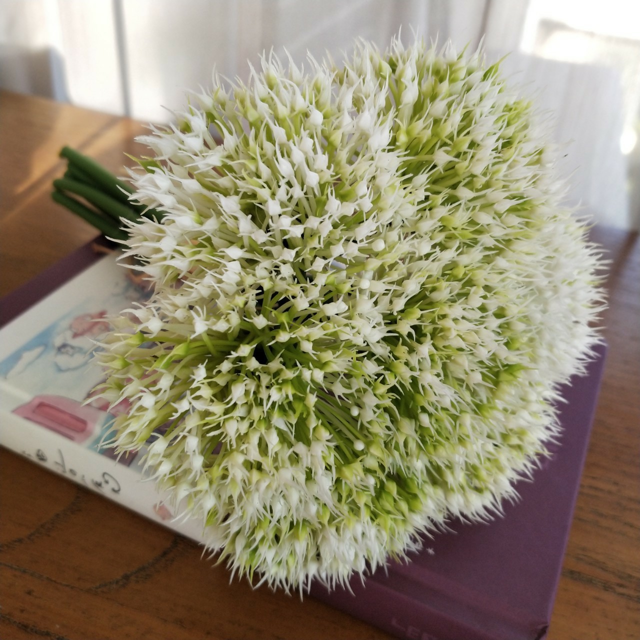 胶管7头葱花 葱球花 装饰 配材装饰配材 仿真花批发