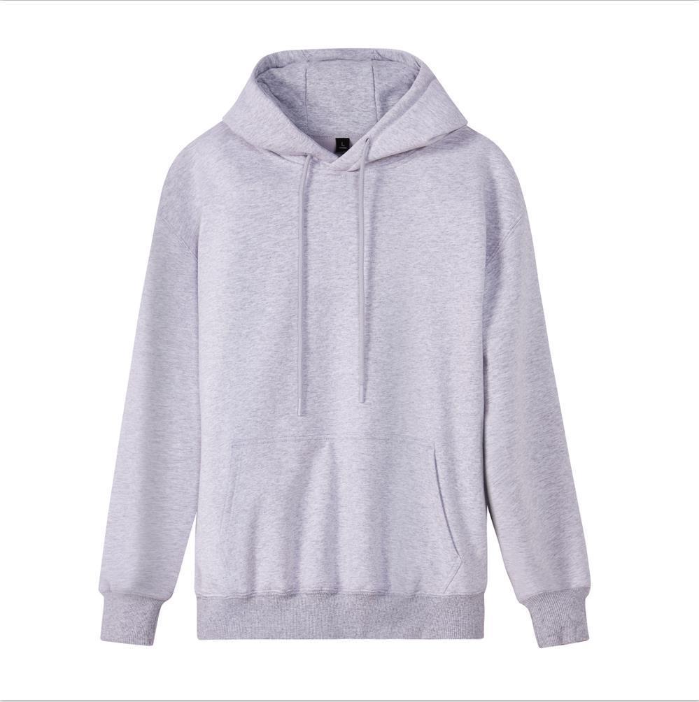 纯色情侣圆领卫衣套头毛圈卫衣男女长袖t恤宽松卫衣工作服广告衫-报价